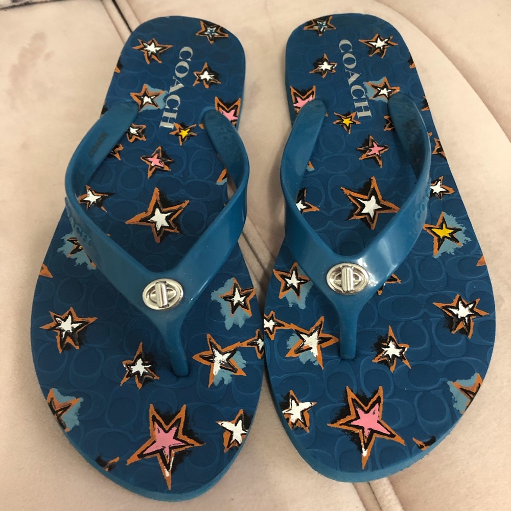 Coach Abbigail rubber flip flops